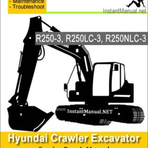 Hyundai Crawler Excavator R250-3 R250LC-3 R250NLC-3 Service Repair Manual