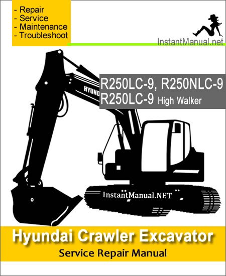 Hyundai Crawler Excavator R250LC-9 R250NLC-9 Service Repair Manual