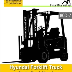 Hyundai Forklift Truck 80D-7 Service Repair Manual