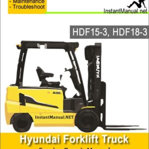 Hyundai Forklift Truck HDF20-5 HDF25-5 HDF30-5 Service Repair Manual