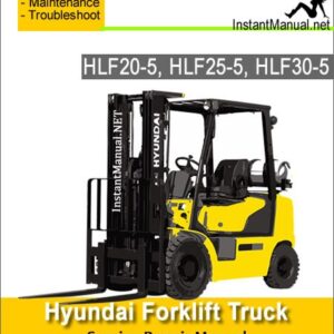 Hyundai Forklift Truck HLF20-5 HLF25-5 HLF30-5 Service Repair Manual