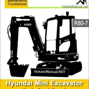 Hyundai Mini Excavator R80-7 Service Repair Manual