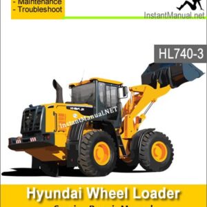 Hyundai Wheel Loader HL740-3 Service Repair Manual