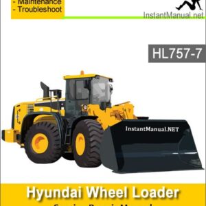 Hyundai Wheel Loader HL757-7 Service Repair Manual