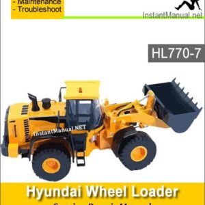 Hyundai Wheel Loader HL770-7 Service Repair Manual