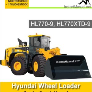 Hyundai Wheel Loader HL770-9 HL770XTD-9 Service Repair Manual