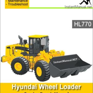 Hyundai Wheel Loader HL770 Service Repair Manual 1001-1170