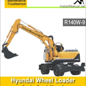 Hyundai Wheel Excavator R140W-9 Service Repair Manual