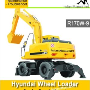 Hyundai Wheel Excavator R170W-9 Service Repair Manual