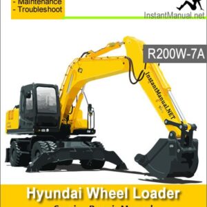 Hyundai Wheel Excavator R200W-7A Service Repair Manual