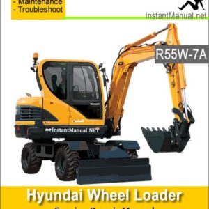 Hyundai Wheel Excavator R55W-7A Service Repair Manual