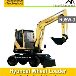 Hyundai Wheel Excavator R95W-3 Service Repair Manual