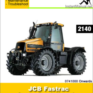 JCB 2140 Fastrac Service Repair Manual SN 0741000 Onwards