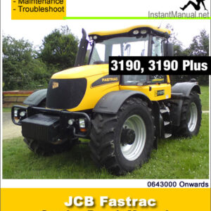 JCB 3190 Plus Fastrac Service Repair Manual SN 0643000 Onwards