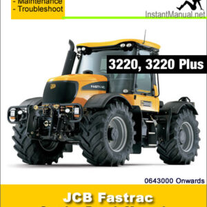 JCB 3220 Plus Fastrac Service Repair Manual SN 0643000 Onwards