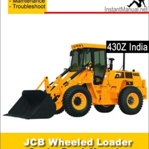 JCB 430Z India Wheel Loader Shovel Service Repair Manual