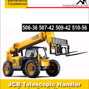 JCB 506-36 507-42 509-42 510-56 Telescopic Handler Service Repair Manual