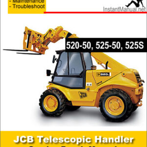 JCB 520-50 525-50 525S Telescopic Handler Service Repair Manual