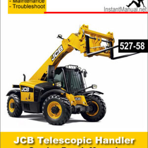 JCB 527-58 Telescopic Handler Service Repair Manual