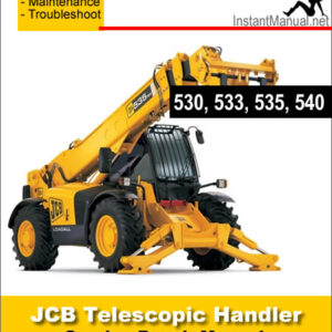 JCB 530 533 535 540 Telescopic Handler Service Repair Manual