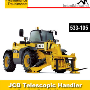 JCB 533-105 Telescopic Handler Service Repair Manual SN 786756