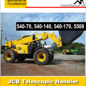 JCB 540-70 540-140 540-170 5508 Telescopic Handler Service Repair Manual