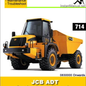 JCB 714 ADT Service Repair Manual SN 0830000 Onwards