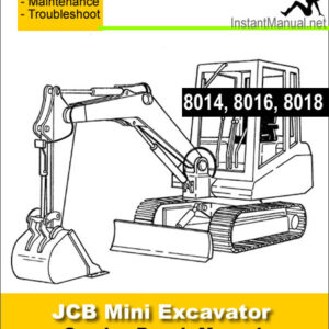 JCB 8014 8016 8018 Mini Excavator Service Repair Manual