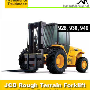 JCB 926 930 940 Rough Terrain Forklift Service Repair Manual