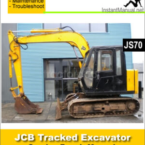 JCB JS70 Tracked Excavator Service Repair Manual