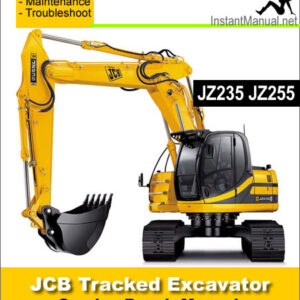 JCB JZ235 JZ255 Tracked Excavator Service Repair Manual