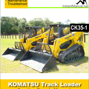Komatsu CK35-1 Compact Track Loader Service Repair Manual