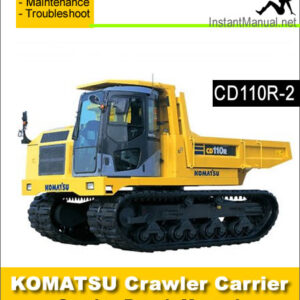 Komatsu CD110R-2 Crawler Carrier Service Repair Manual
