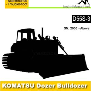 Komatsu D55S-3 Bulldozer Service Repair Manual SN 2008-Up