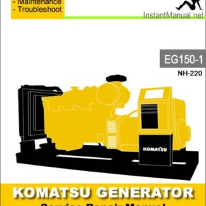 Komatsu Generator EG150-1 Engine NH-220 Service Repair Manual SN 1001-2000