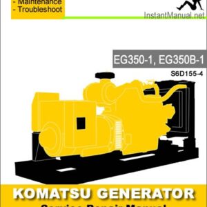 Komatsu Generator EG350-1 EG350B-1 Service Repair Manual