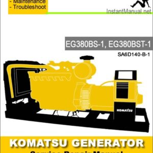 Komatsu Generator EG380BS-1 EG380BST-1 Service Repair Manual