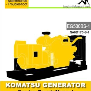 Komatsu Generator EG500BS-1 Service Repair Manual
