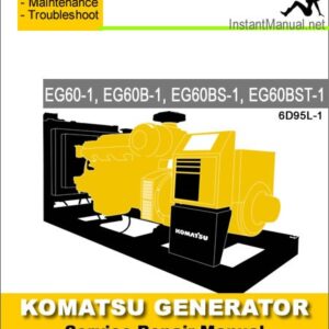 Komatsu Generator EG60-1 EG60B-1 EG60BS-1 EG60BST-1 Service Repair Manual