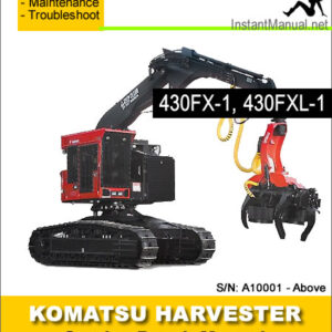Komatsu 430FX-1 430FXL-1 Crawler Feller Buncher Service Manual SN A10001-Up