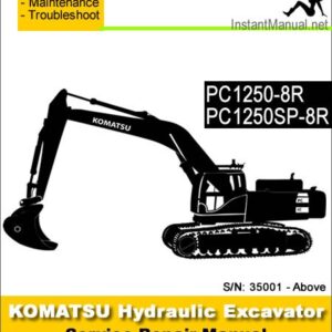 Komatsu PC1250-8R PC1250SP-8R Hydraulic Excavator Service Repair Manual SN 35001-Up