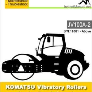 Komatsu JV100A-2 Vibratory Rollers Service Repair Manual SN 11001-Up