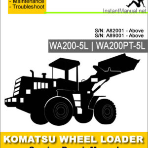 Komatsu WA200-5L WA200PT-5L Wheel Loader Service Repair Manual