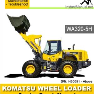 Komatsu WA320-5H Wheel Loader Service Repair Manual SN H50051-Up