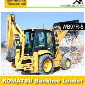 Komatsu WB97R-5 Backhoe Loader Service Repair Manual