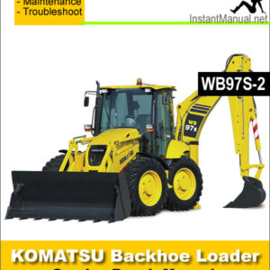 Komatsu WB97S-2 Backhoe Loader Service Repair Manual