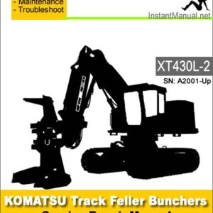 Komatsu XT430L-2 Track Feller Bunchers Service Repair Manual SN A2001-Up