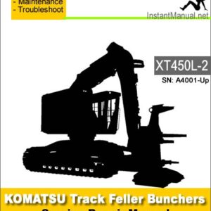 Komatsu XT450L-2 Track Feller Bunchers Service Repair Manual SN A4001-Up