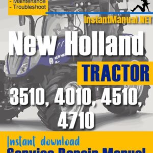 New Holland 3510, 4010, 4510, 4710 Tractor Service Repair Manual