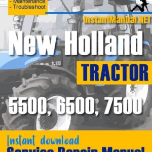 New Holland 5500, 6500, 7500 Tractor Service Repair Manual